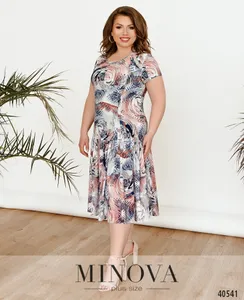 Платье 436-розовый Minova