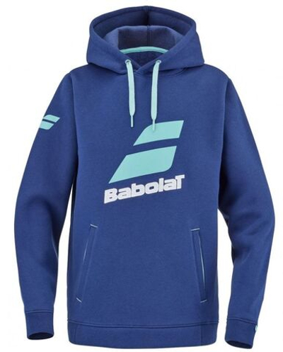 Детская теннисная толстовка Babolat Exercise Hood Sweat Jr - Blue