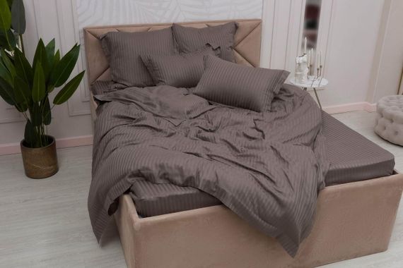 Моне (кофе) страйп сатин 7Е