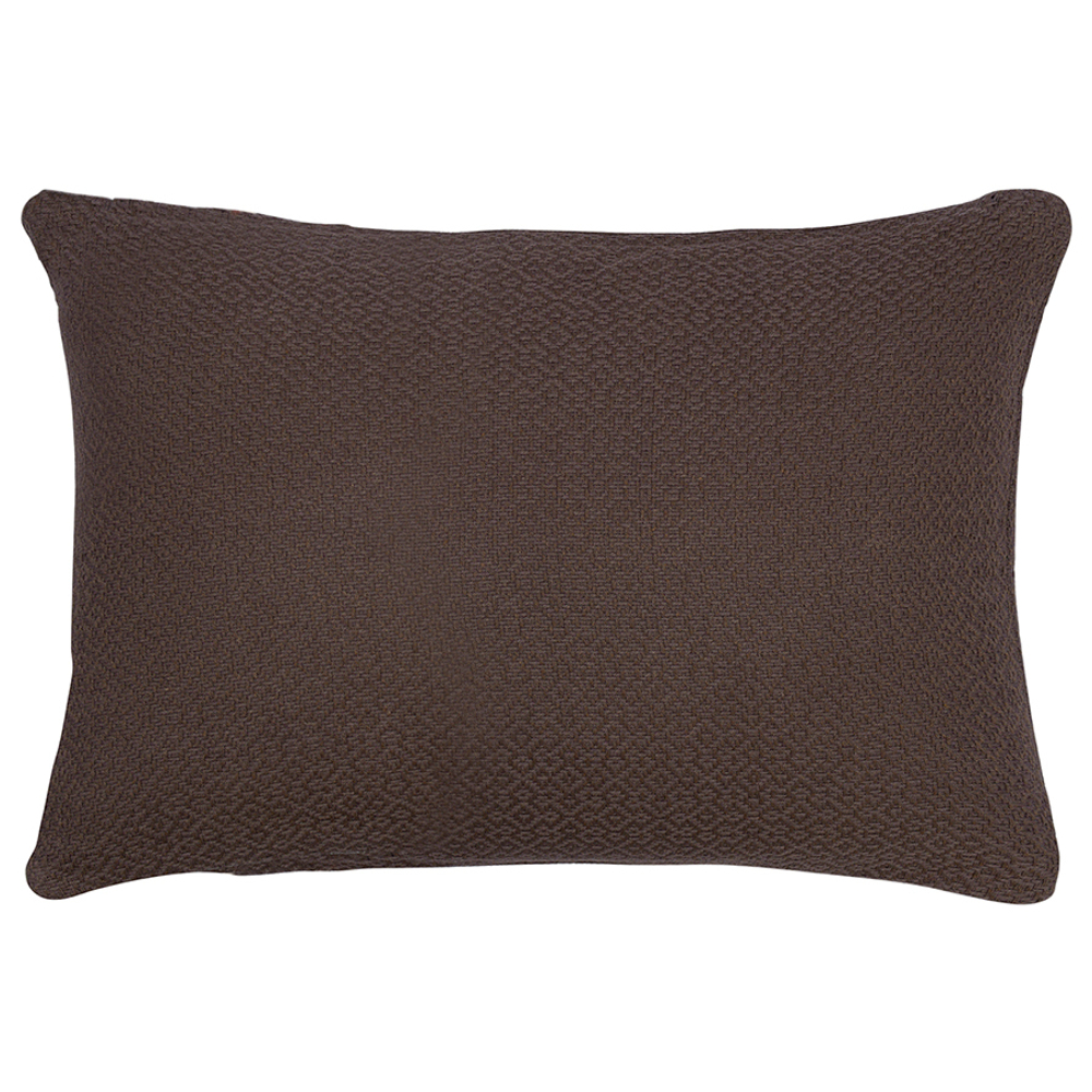 Подушка декоративная базовая braids серо-коричневого цвета из коллекции ethnic, 30х45 см