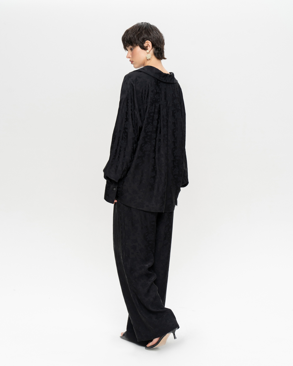 Блуза из вискозы с цветочным узором