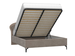 Кровать 08.22 Валенсия 1600 велюр тенерифе хумус