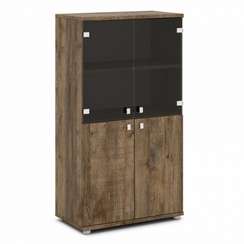 Шкаф со стеклом средний 820х440х1490 V-664