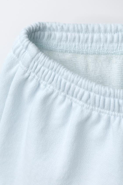 ZARA БРЮКИ-ДЖОГГЕРЫ С КАРМАНОМ И ПРИНТОМ СОБАКИ, ГОЛУБОЙ