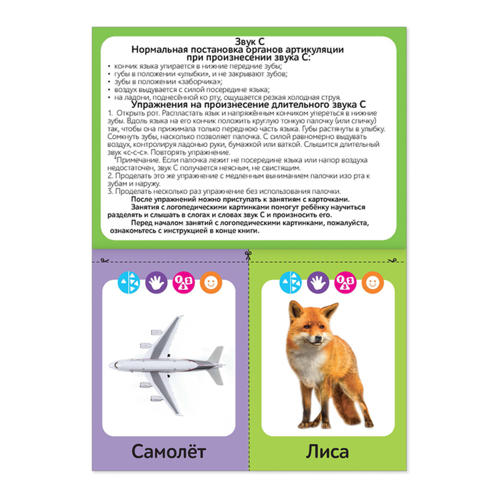Логопедические картинки. Звук С