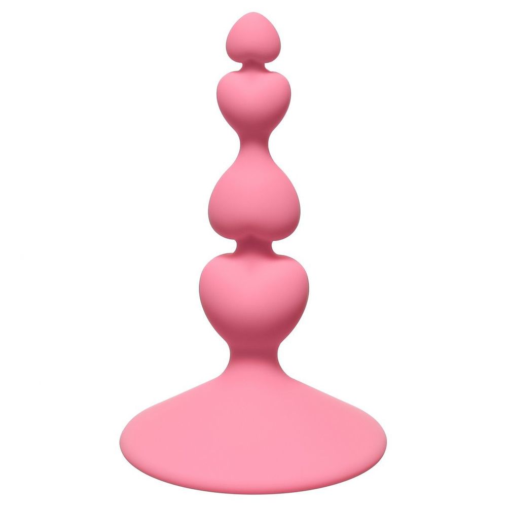 Розовая анальная пробка Sweetheart Plug Pink - 10 см.