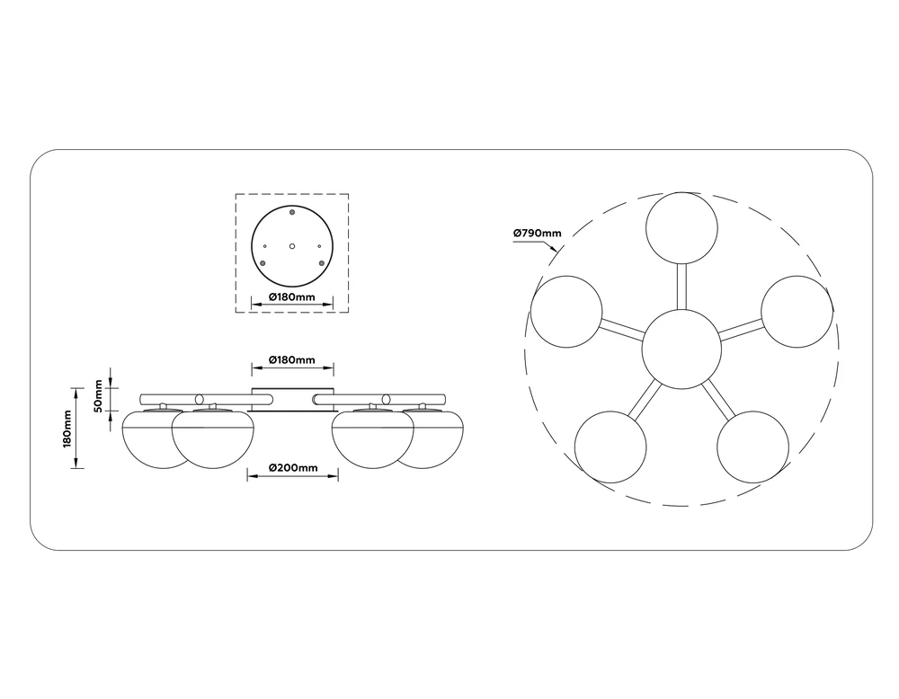 Потолочная люстра Ambrella light MODERN LH12009