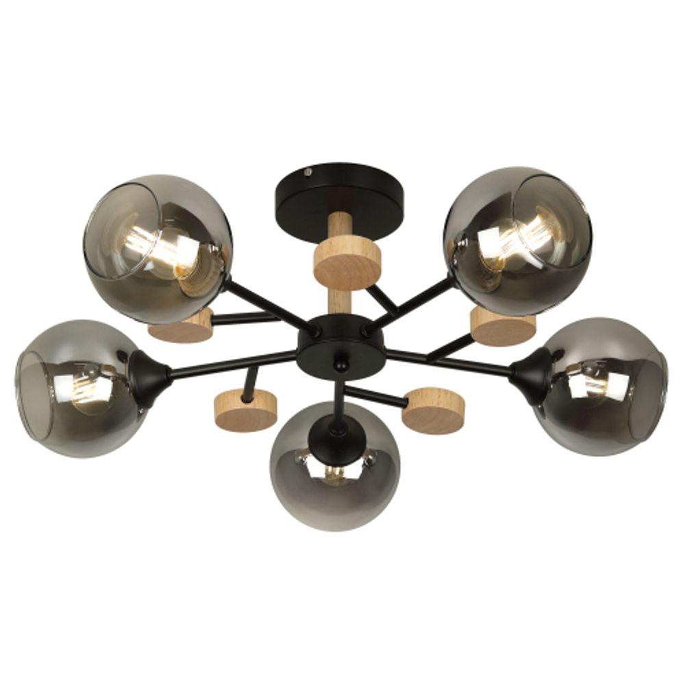 Люстра Rivoli Elouisa 9181-305 5 х Е27 60 Вт модерн | Rivoli