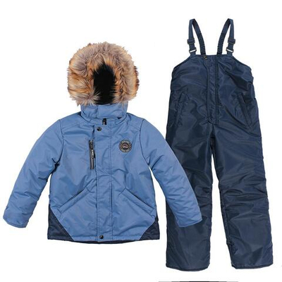 Комплект зимний д/мальчика р.134, джинса (Rusland) А 22-22