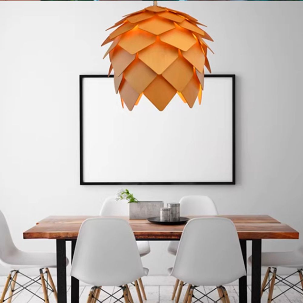 Подвесной светильник Crimea Pine Cone natural wood D20