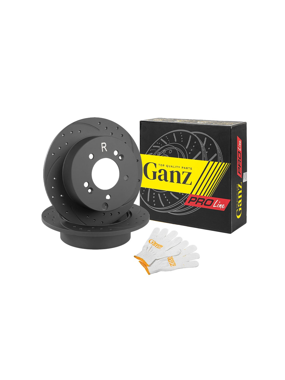 Диск тормозной задний перфорированный PRO-LINE с покрытием комплект KIA CARENS II/III 1.6/2.0L+CRDI ALL 06-> /D=275MM GANZ GIJ06169S