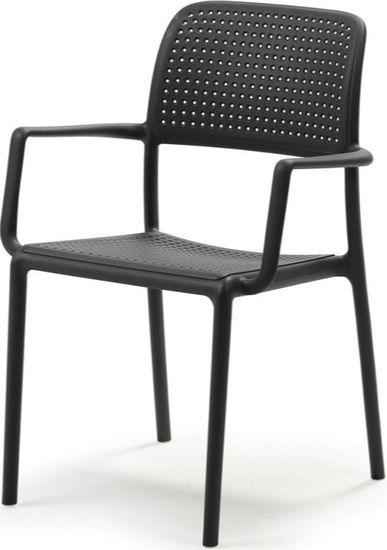 Кресло Bora пластиковое Nardi Италия цвет антрацит