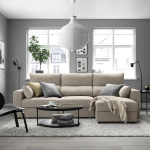 3-местный диван - IKEA ESKILSTUNA/ЭСКИЛЬСТУНА ИКЕА, 268х109х100 см, бежевый