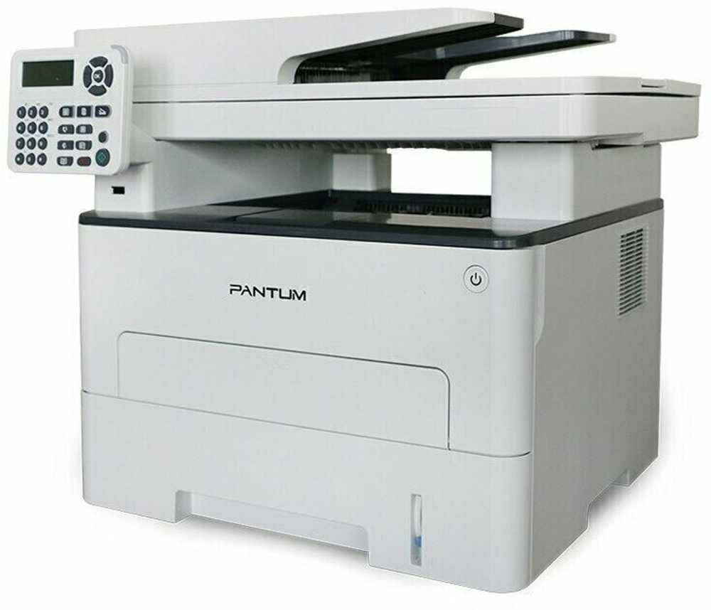 МФУ лазерное Pantum M7200FD, лазерное ЧБ, A4, C P S, факс, дуплекс, автоподача, 33 стр мин, 1200 x 1200 dpi, 256Мб RAM, лоток 250 стр, USB, серый корпус