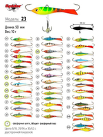 Балансир рыболовный Pro 23 10гр, 50мм, цвет 31