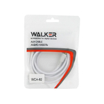 Кабель AUX WALKER WCA-082, 3.5мм, в пакете, белый