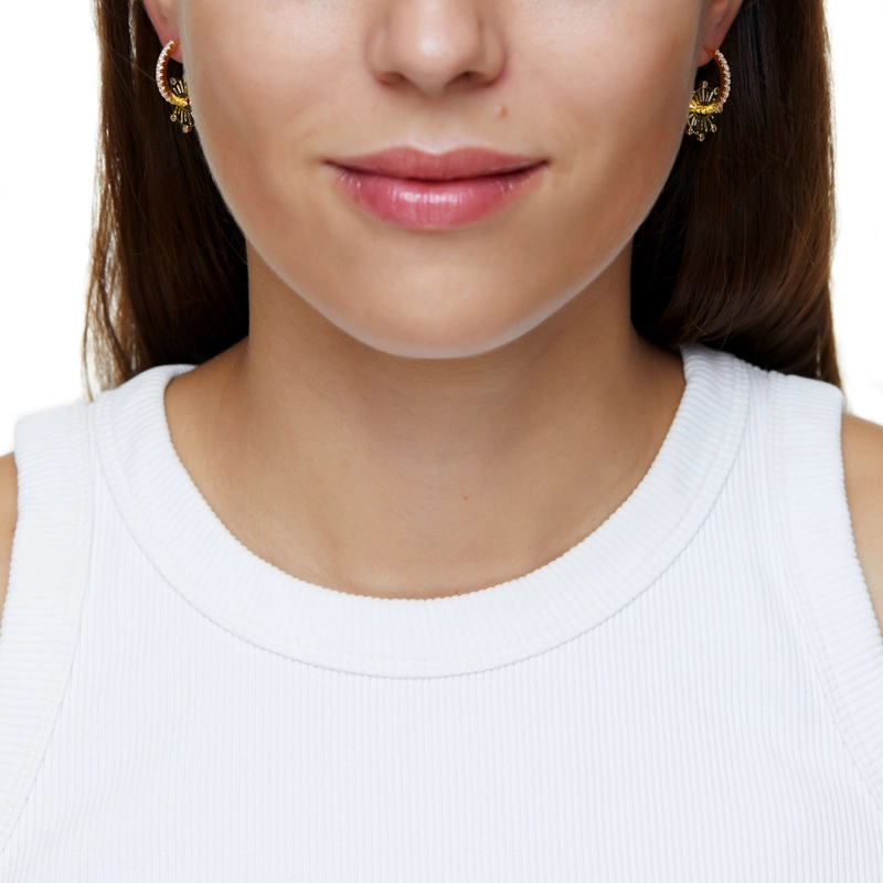 Серьги-кольца Глаза