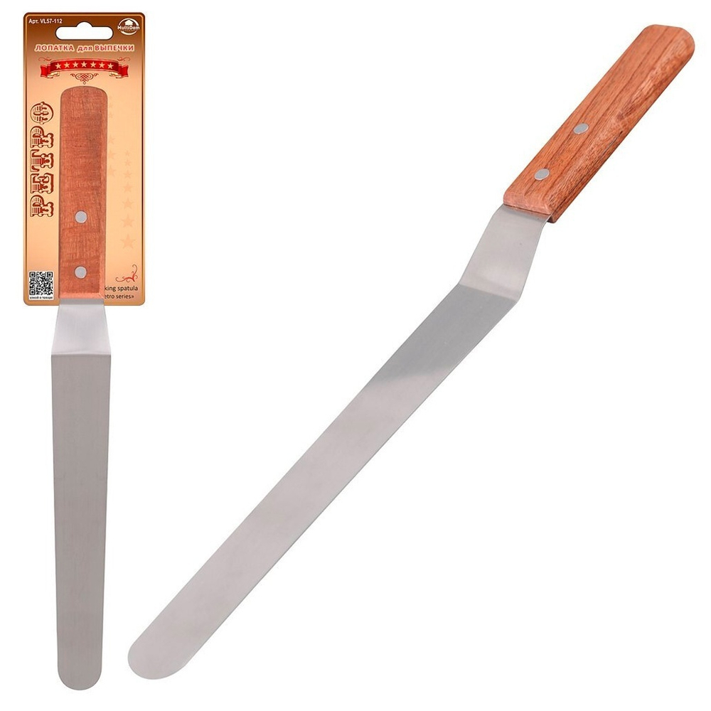 Лопатка кулинарная "Ретро", общая длина 36,5см, длина рабочей части 25см. VL57-112"