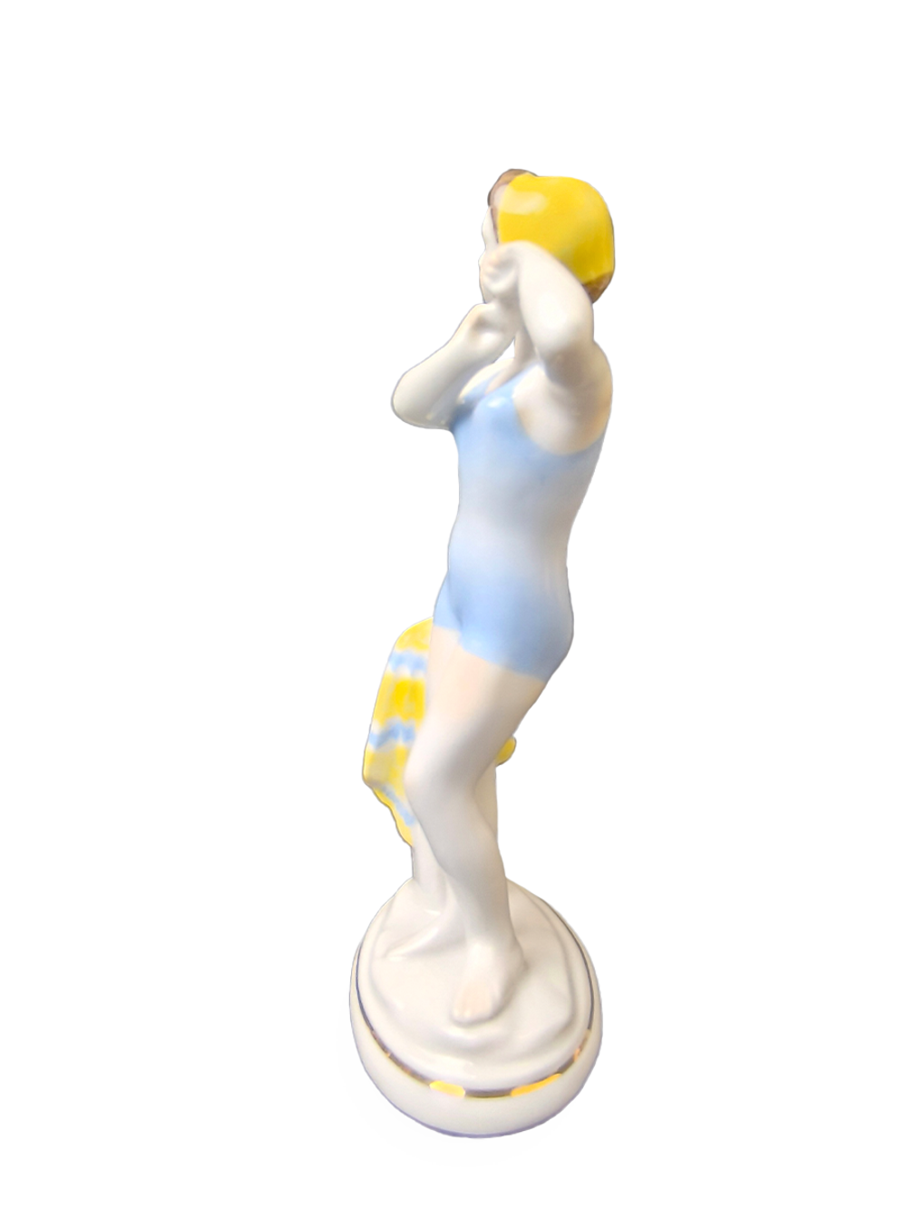 Фарфоровая статуэтка "Юная купальщица" (ЛФЗ) 1950 - 1960 гг.
