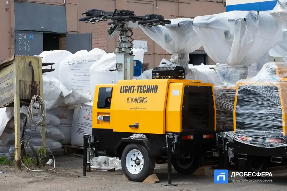 Осветительная мачта LT4500 9 метров с дизельным генератором передвижная