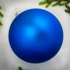 Шар пластиковый матовый 300 мм., синий, ЕлкиТорг (150703)