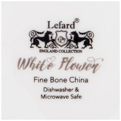 КРУЖКА LEFARD "WHITE FLOWER" 400 МЛ СЕРАЯ (КОР=48ШТ.)
