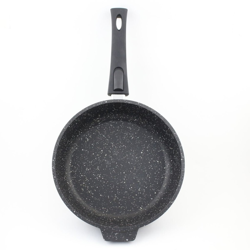 Сковорода алюминий, 24 см, антиприг, Алтей, Granit Perfection black, 02-2450-100, съем руч