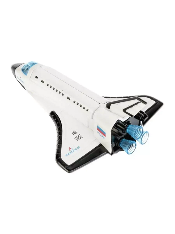 Машинка детская металлическая Шаттл со звуком и светом 14 см