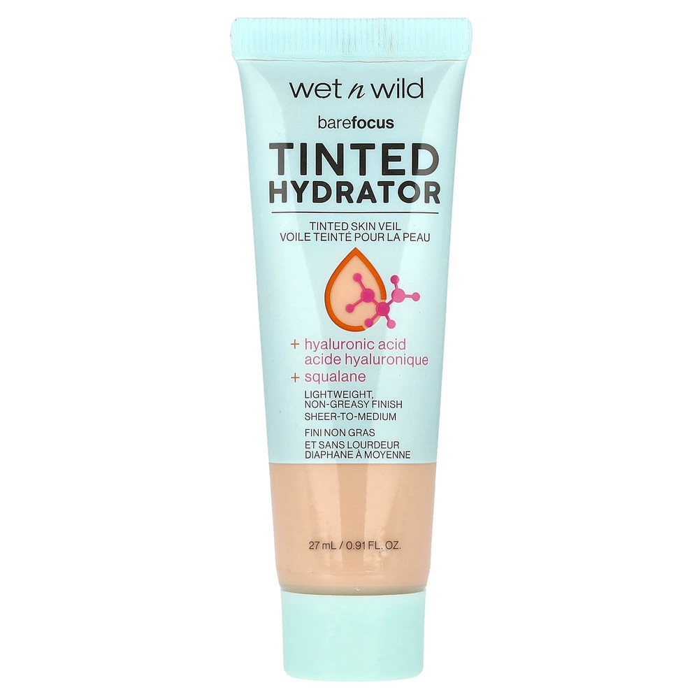 wet n wild, Barefocus, увлажняющий тональный крем, светлый, 27 мл (0,91 жидк. унц.)