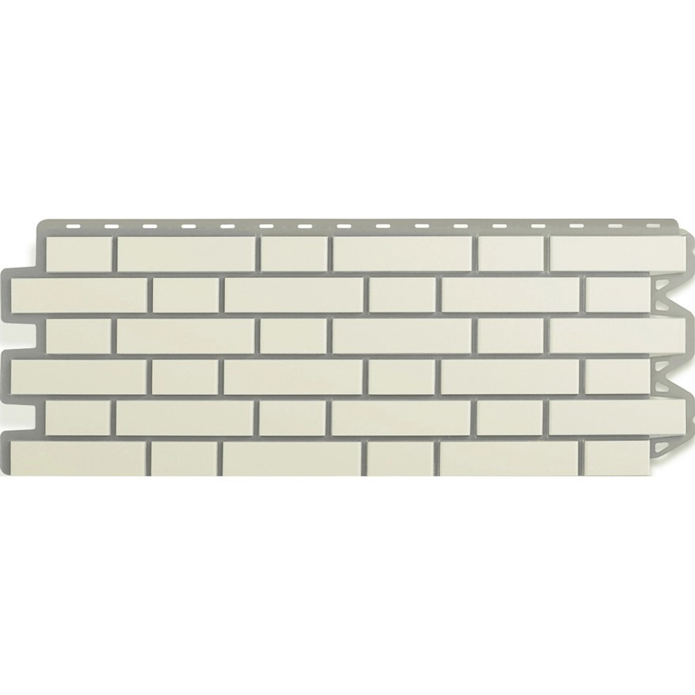 Панель фасадная Альта Профиль Кирпич клинкерный белый 1220х440 мм