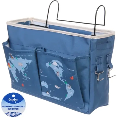 Корзинка для хранения подвесная «Карта мира», 30*13*20см (лейбл Селфи)
