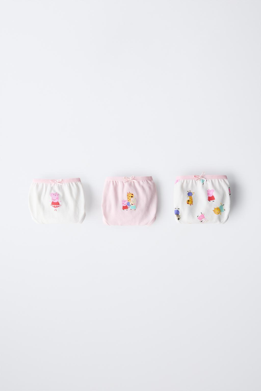 ZARA НАБОР ИЗ 3 ТРУСОВ С ПРИНТОМ PEPPA PIG ™, РОЗОВЫЙ
