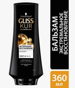 БАЛЬЗАМ GLISS ЭКСТРЕМАЛЬНОЕ ВОССТАНОВЛЕНИЕ 360МЛ