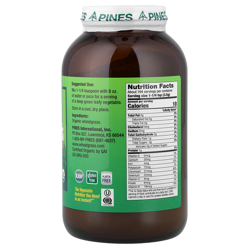 Pines International, Pines, ростки пшеницы, порошок, 24 унции (680 г)