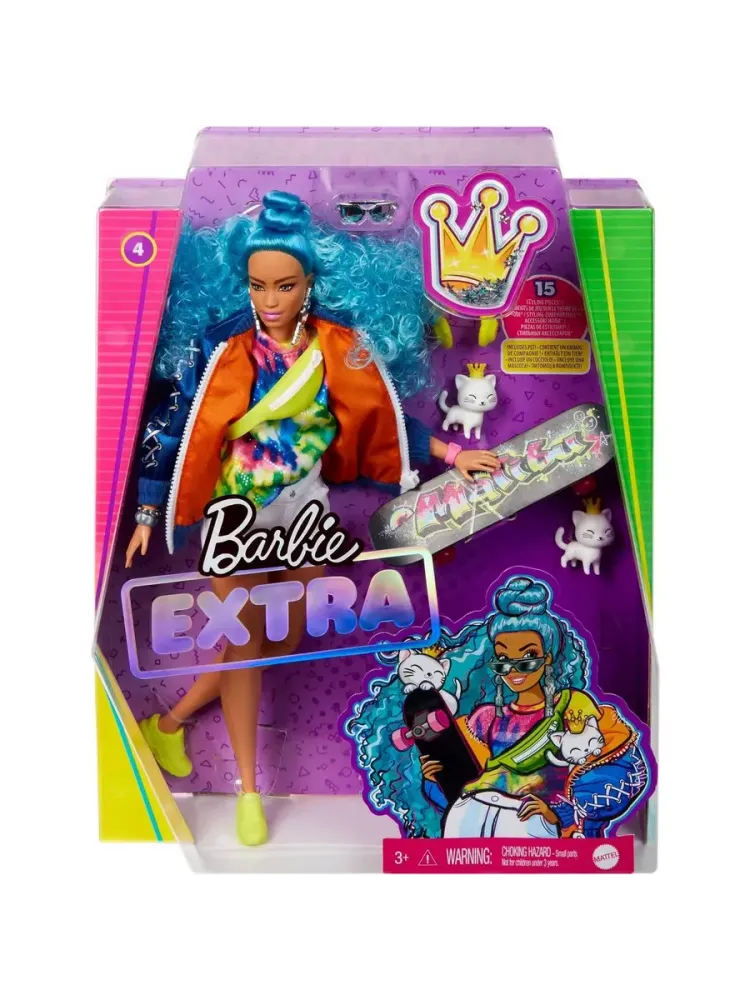 Кукла Барби Экстра с голубыми волосами GRN30