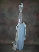 Статуэтка. Фарфор. Леди с собакой. Lladro. Испания