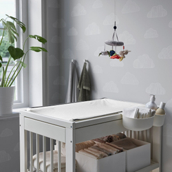IKEA VÄDRA  (ИКЕА ВÄДРА)  -  Чехол для пеленального коврика, белый, 48x74 см