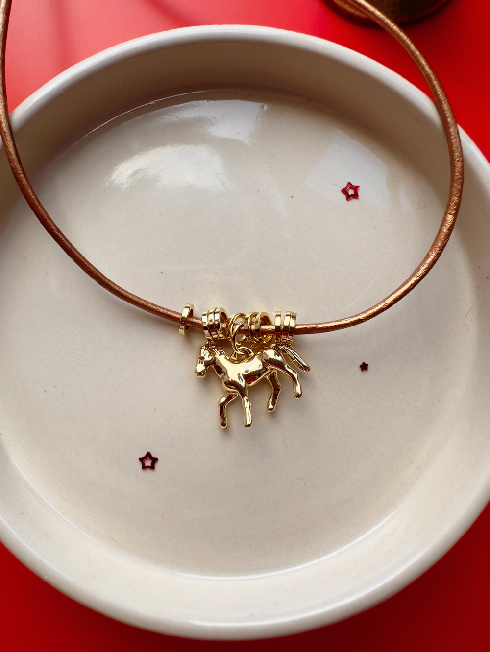 Кожаный шнурок Лошадка