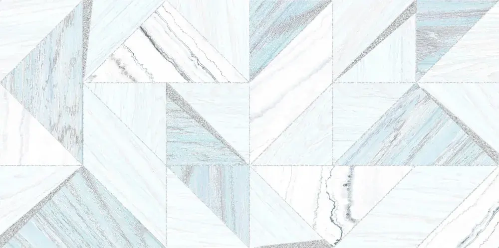 Декоративная плитка ALMA Ceramica DWU09NRT006 North 50x24.9 голубая глянцевая под дерево