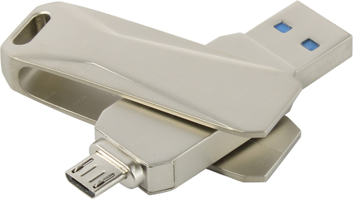 Накопитель Netac <NT03U381B-016G-30PN> USB/USB micro-B OTG Flash Drive 16Gb (RTL)