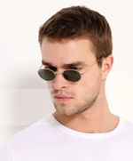 Ray Ban Oval Flat Lenses RB 3547N 001 / 51