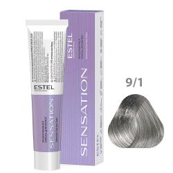 ESTEL Безаммиачная краска для волос SENSATION DE LUXE, 9/1 блондин пепельный, 60 мл