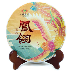 59322 Чай прессованный черный Пуэр Шу "Тулинь, Перо Феникса", ци цзы бин 357гр