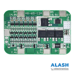 6S 15A 24V PCB плата защиты BMS для 6 аккумуляторов 18650