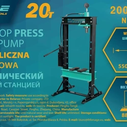 Пресс гидравлический с двухскоростной станцией, 20т ILOforce IF-20001 NEW (из 2-х частей)