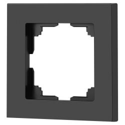Рамка для розеток и выключателей Intro Accent 6-501-05 на 1 пост, СУ, антрацит