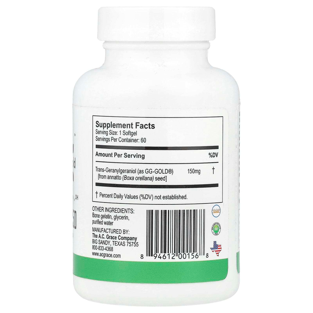 A.C. Grace Company, UNIQUE E-GG 150, 150 мг, 60 капсул, которые легко глотать