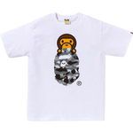 A Bathing Ape 1st Camo Milo On Ape Head Tee