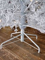 Искусственная белая елка с гирляндой встроенной «Normandia» Нормандия (коралловые ветки) от 2,1 м до 2,4 м