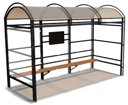 Остановочный павильон ГАс 4 м.